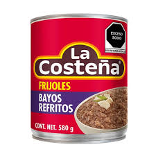 La Costeña Frijoles Bayos Refritos Lata 580g